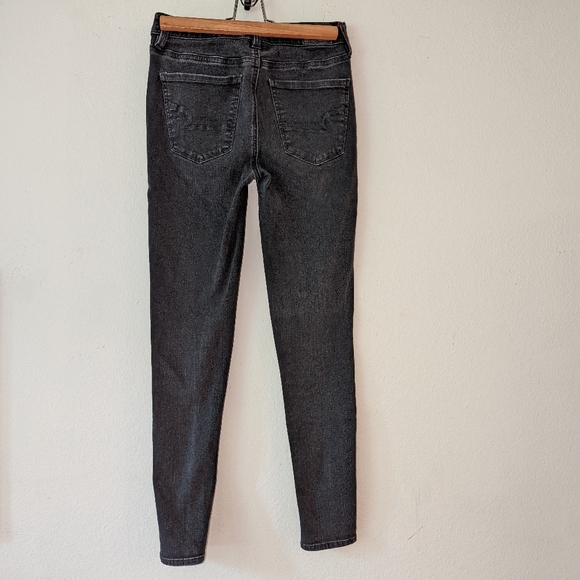 American Eagle Black Hi Rise Skinny Jeans - Picture 4 of 9